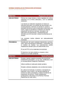 NORMAS GENERALES DE PRODUCCIÓN INTEGRADA (Anexo I