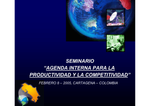 seminario “agenda interna para la productividad y la competitividad”