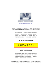 junio - 2 0 0 1 - Bolsa de Valores de Lima