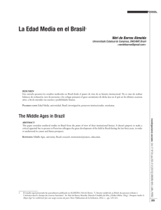 La Edad Media en el Brasil1 - Revistas de investigación UNMSM