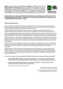 mocion 9-2011 Solicitud de Declaracion institucional para retirada