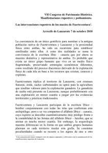 "Las intervenciones rupestres de los maxies de Fuerteventura".