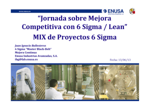 MIX de Proyectos 6 Sigma