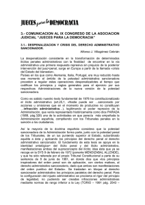 Despenalización y crisis del del Derecho Administrativo Sancionador.