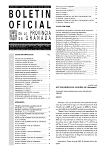 BOLETIN OFICIAL - Diputación de Granada