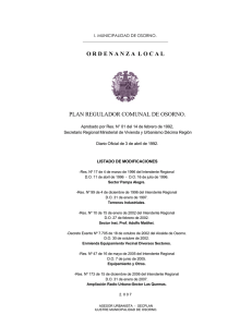 ordenanza local 2007 - Municipalidad de Osorno