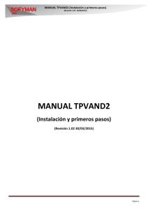 MANUAL TPVAND2 (Instalación y primeros pasos)