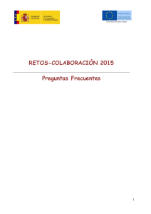 RETOS-COLABORACIÓN 2015 Preguntas Frecuentes