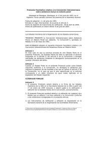 protocolo facultativo relativo a la convención interamericana sobre