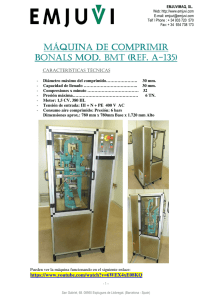 máquina de comprimir bonals mod. bmt (ref. a bonals mod