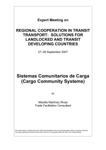 Sistemas Comunitarios de Carga (Cargo Community