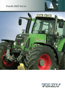 Fendt 800 Vario: el tractor grande compacto