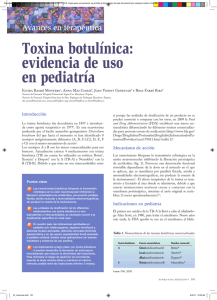 Toxina botulínica: evidencia de uso en pediatría