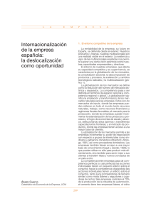 Internacionalización de la empresa española: la