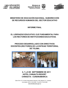 Bogotá, D - Ministerio de Educación