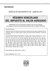 régimen venezolano del impuesto al valor agregado