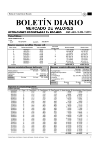 boletín diario - Bolsa de Comercio de Rosario