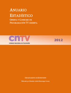 Anuario Estadístico de Oferta y Consumo TV Abierta 2012