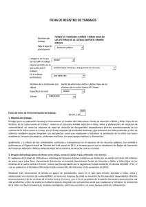 fondo de atención a niños y niñas hijos de las víctimas