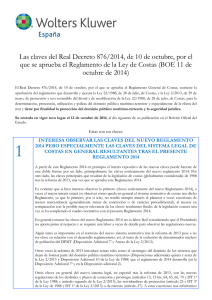 Las claves del Real Decreto 876/2014, de 10 de octubre, por el que