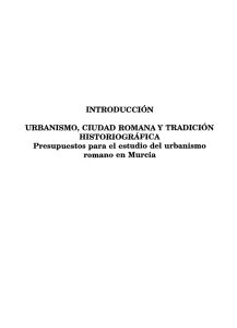 urbanismo, ciudad romana y tradición historiográfica
