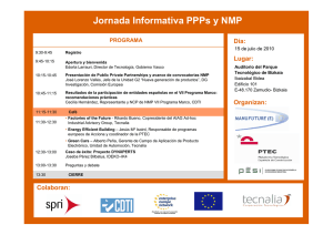 Jornada Informativa PPPs y NMP