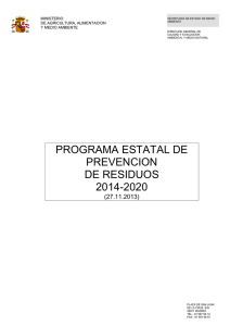 programa estatal de prevencion de residuos 2014-2020