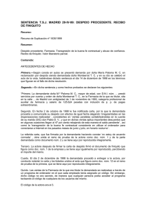 sentencia tsj madrid 29-iv-99: despido procedente. recibo