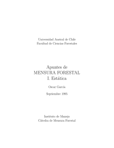 Apuntes de MENSURA FORESTAL I. Estática