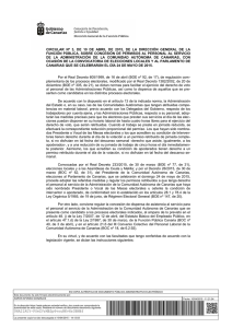 circular nº 3, de 10 de abril de 2015, de la dirección general de la