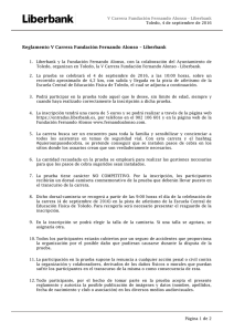 Reglamento V Carrera Fundación Fernando Alonso – Liberbank