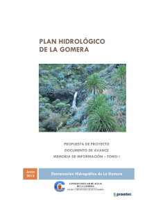 plan hidrológico de la gomera - Consejo Insular de Aguas de La