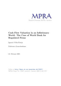 Cash Flow Valuation in an Inflationary World. The Case of World
