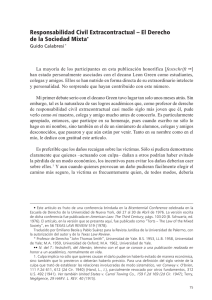 Responsabilidad Civil Extracontractual – El Derecho de la Sociedad