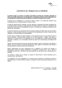 contrato de trabajo en la empresa - Colegio Oficial de Aparejadores