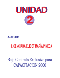 Bajo Contrato Exclusivo para CAPACITACION 2000