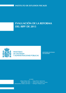 evaluación de la reforma del irpf 2015