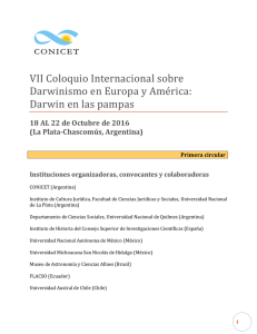VII Coloquio Internacional sobre Darwinismo en Europa y América