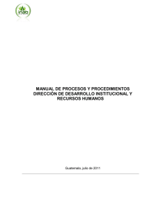 manual de procesos y procedimientos dirección de desarrollo