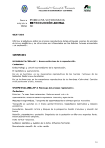 Reproducción Animal - Facultad de Agronomía y Zootecnia • UNT