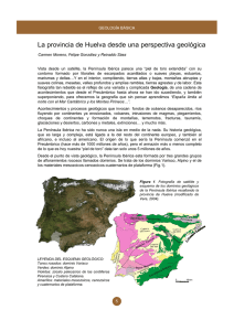 La provincia de Huelva desde una perspectiva geológica