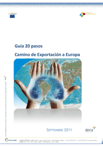 Guía 20 pasos Camino de Exportación a Europa