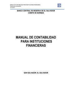 Manual de Contabilidad para Instituciones Financieras