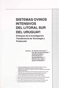 Bd 78. Sistemas ovinos intensivos del litoral sur del Uruguay