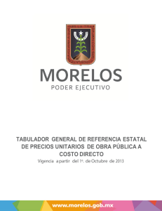 tabulador general de referencia estatal de precios unitarios de obra