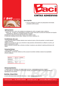 cintas adhesivas - Comercial Baci SRL