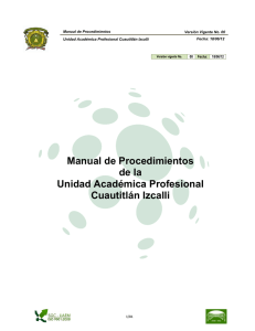 Manual de procedimientos - Universidad Autónoma del Estado de