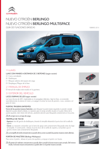 nuevo citroën berlingo nuevo citroën berlingo multispace