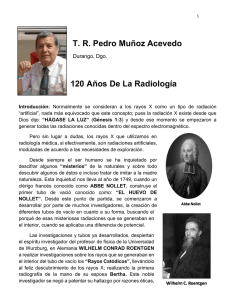 TR Pedro Muñoz Acevedo 120 Años De La Radiología