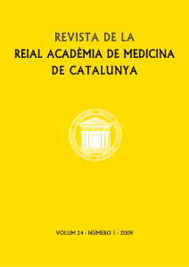 Volum 24 - Num. 1 - Reial Acadèmia de Medicina de Catalunya